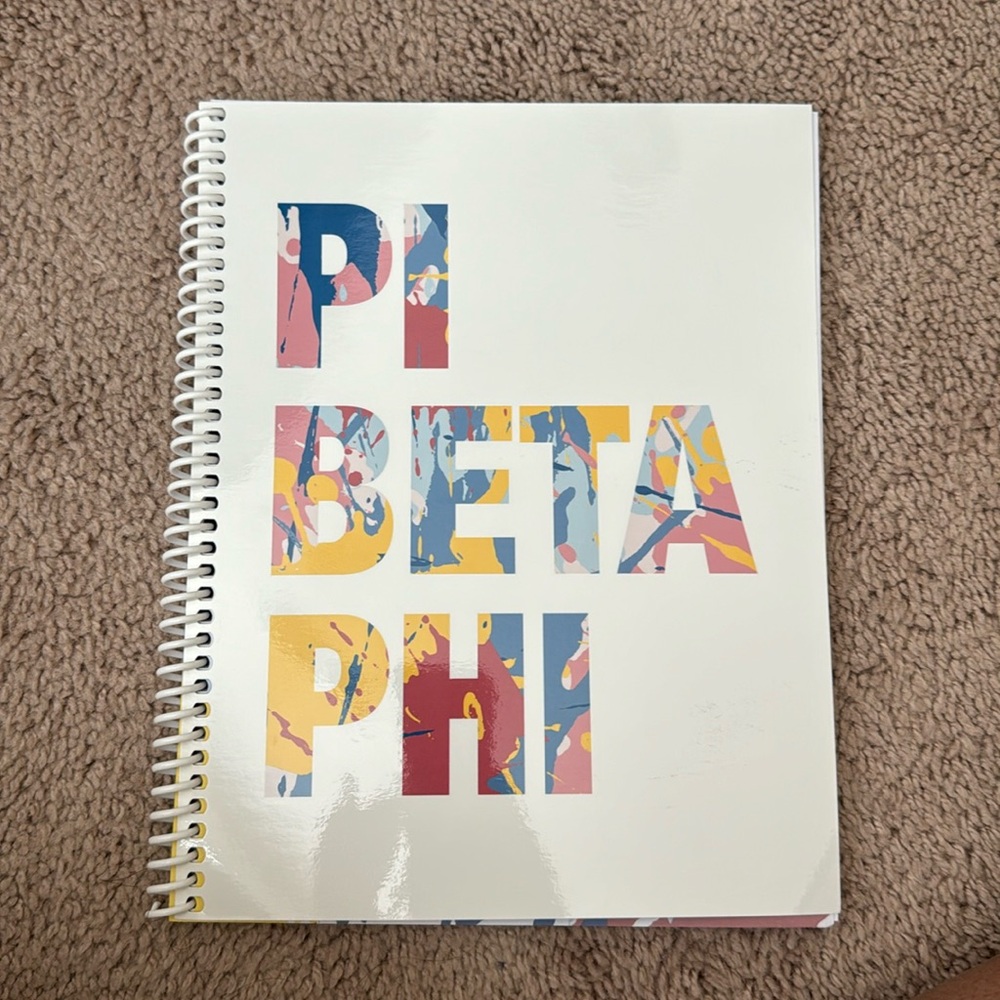 Pi Beta Phi journal/notebook and car decal set